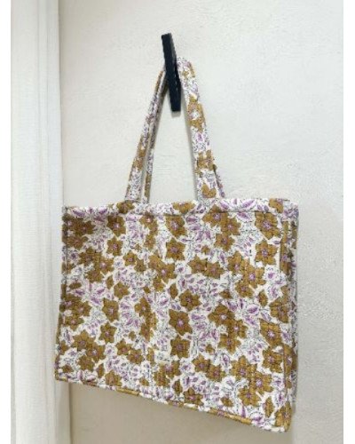 Sac cabas lurex Camel