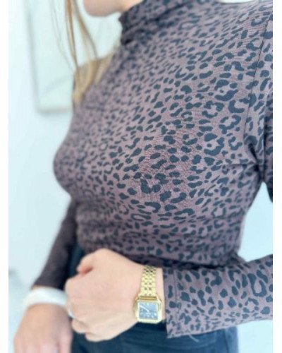 Sous pull leopard