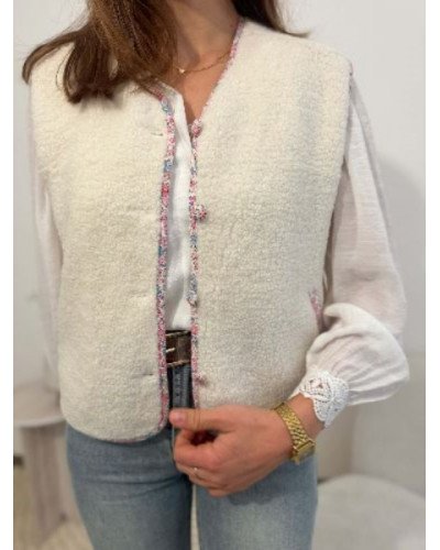 Gilet berger - Liberty rose