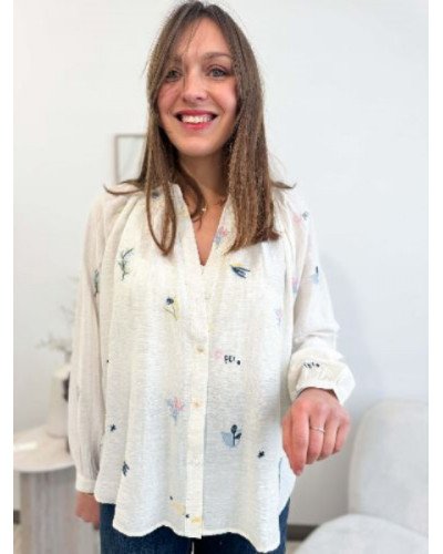 Chemisier broderie 