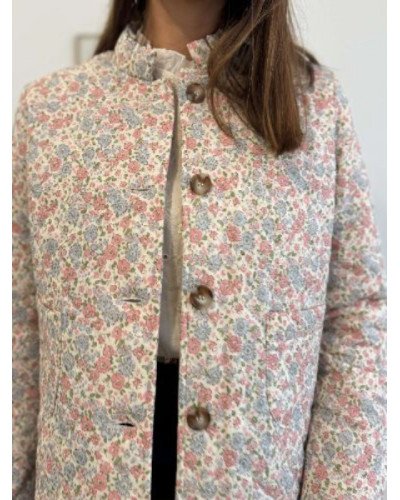 Veste matelassée fleurie