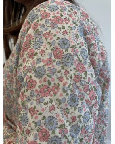 Veste matelassée fleurie