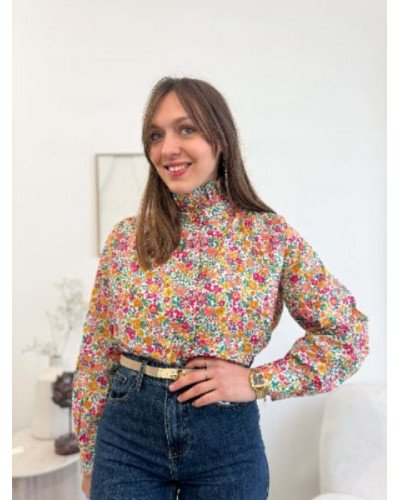 Chemise oversize - Fleuri multicolor