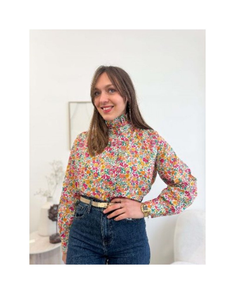 Chemise oversize - Fleuri multicolor