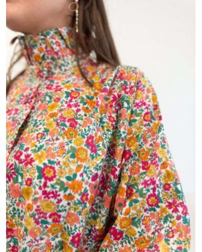 Chemise oversize - Fleuri multicolor
