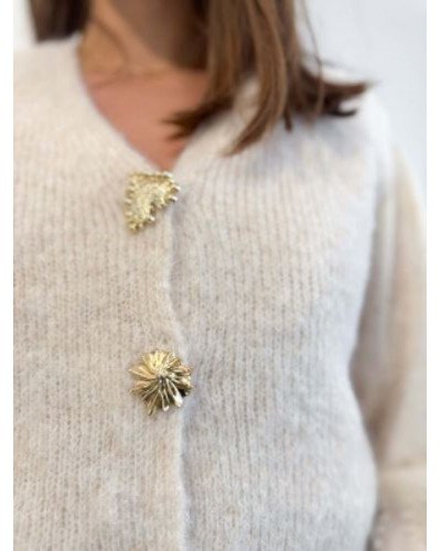 Pull sans manche - Ecru