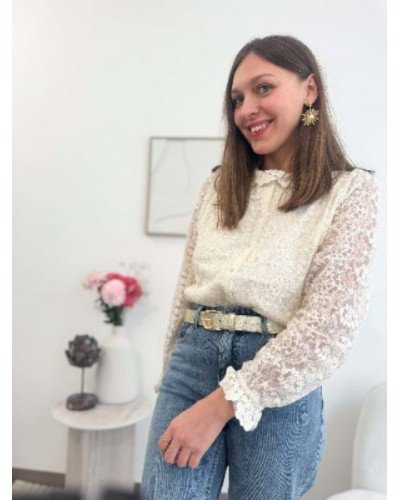 Chemisier dentelle