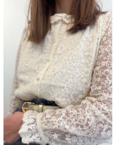 Chemisier dentelle