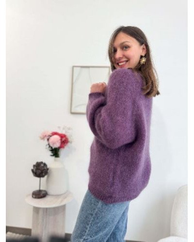 Pull mauve