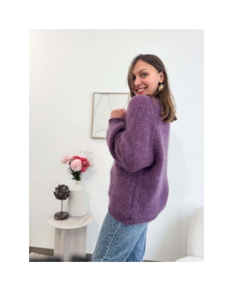 Pull mauve