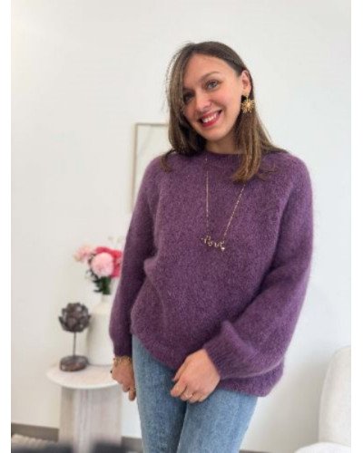 Pull mauve