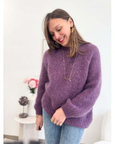 Pull mauve