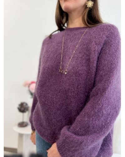 Pull mauve