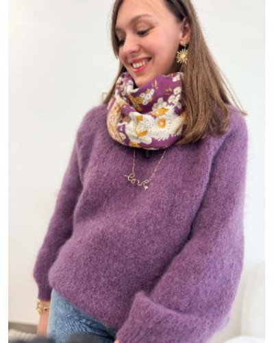 Pull mauve