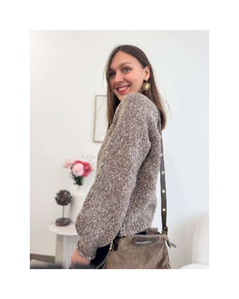 Gilet marron vintage