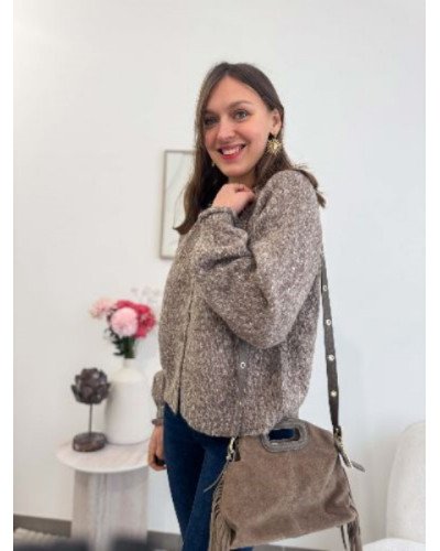 Gilet marron vintage