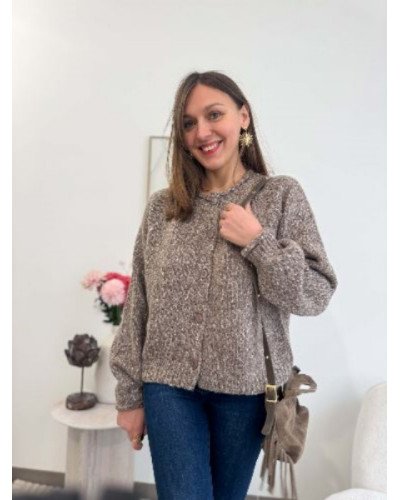 Gilet marron vintage