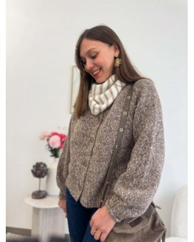 Gilet marron vintage