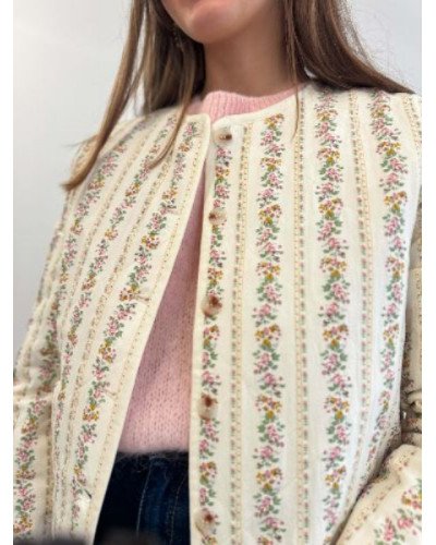 Veste fleurie bohème