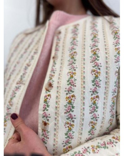 Veste fleurie bohème