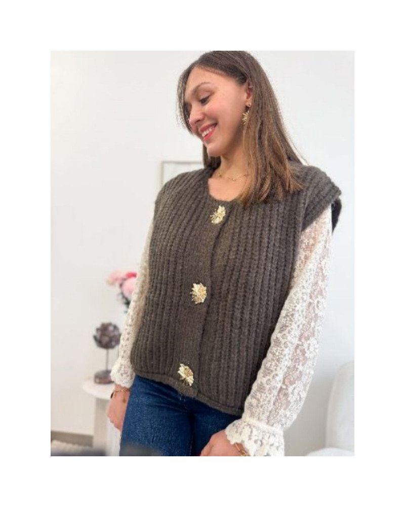 Gilet sans manches - Marron 