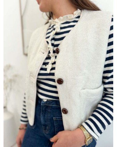 Veste écru réversible