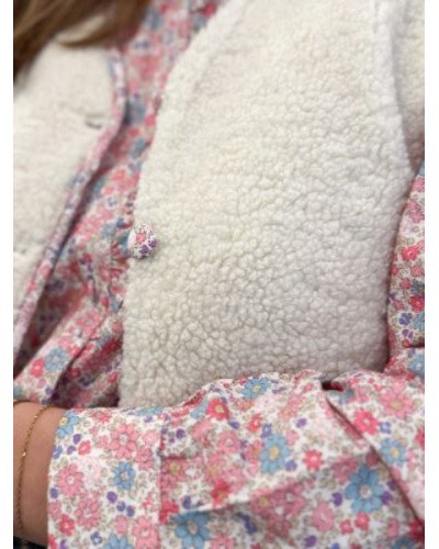 Chemisier style liberty rose