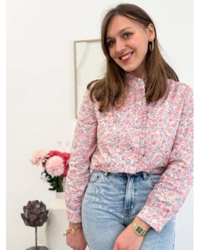 Chemisier style liberty rose