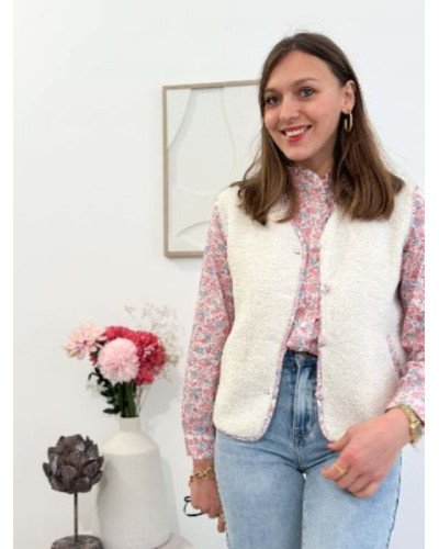 Chemisier style liberty rose