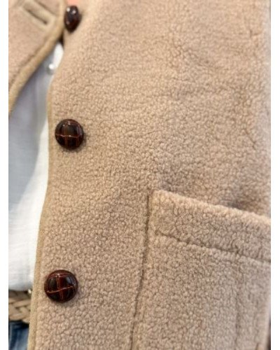 Veste réversible taupe