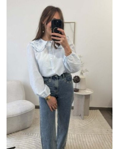 Jean straight à clous