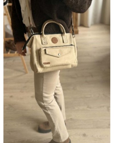 Sac crossbody Andenne beige mat – Élégant et pratique - CABAIA