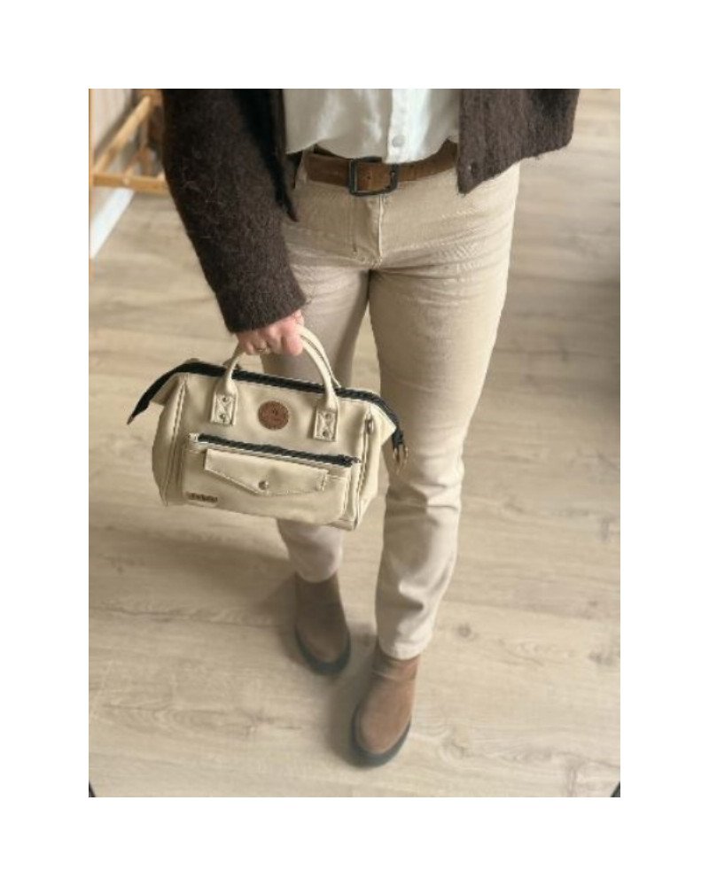 Sac crossbody Andenne beige mat – Élégant et pratique - CABAIA