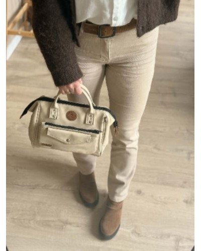 Jean beige coupe droite