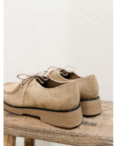Derbies femme taupe – Élégantes et confortables