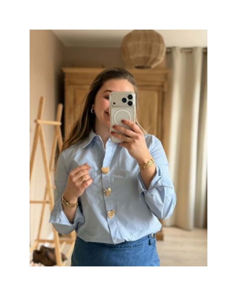 Chemise bleu ciel - Love