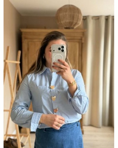 Chemise bleu ciel - Love