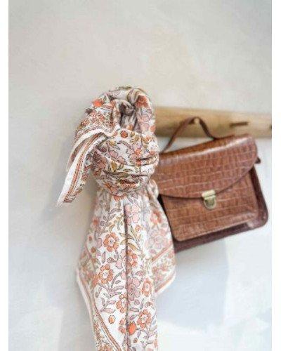 Foulard Delhi Brique 100 cm