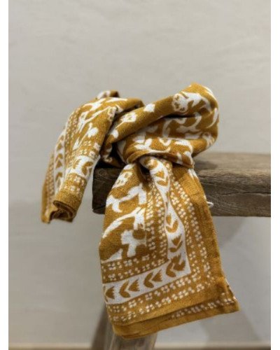 Foulard Mumbaï Safran - 100cm