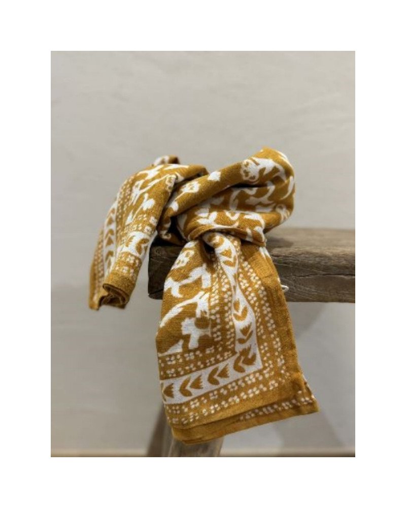 Foulard Mumbaï Safran - 100cm