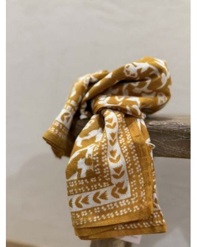 Foulard Mumbaï Safran - 100cm