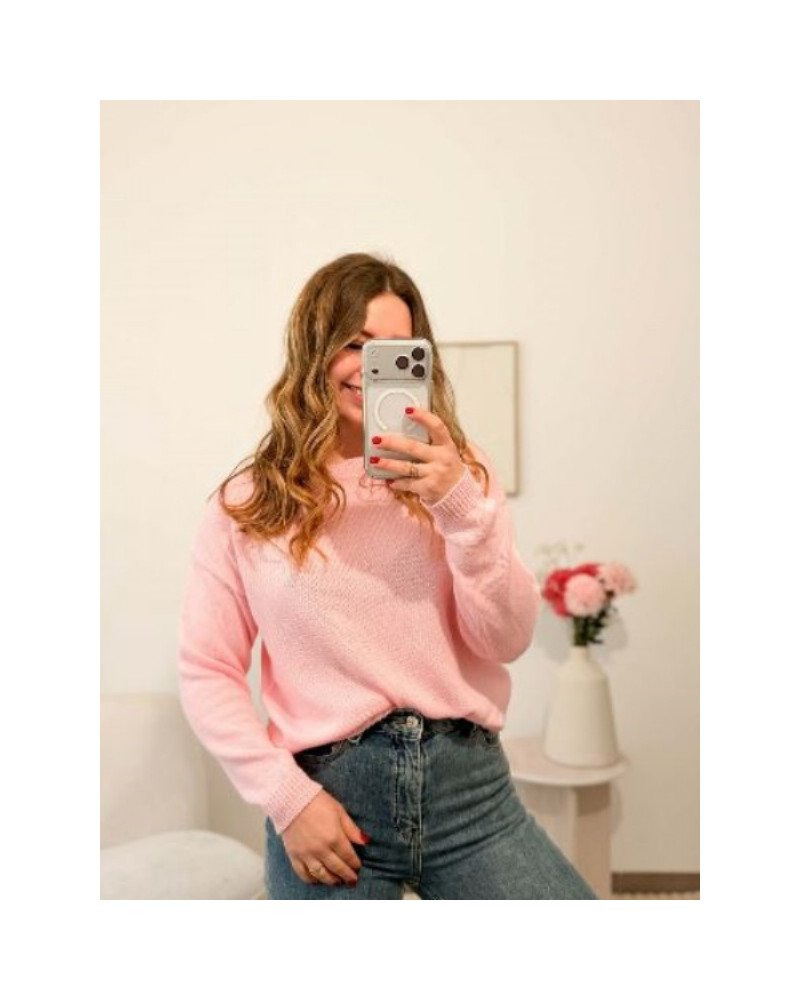 Pull fin rose poudré – Douceur et élégance féminine