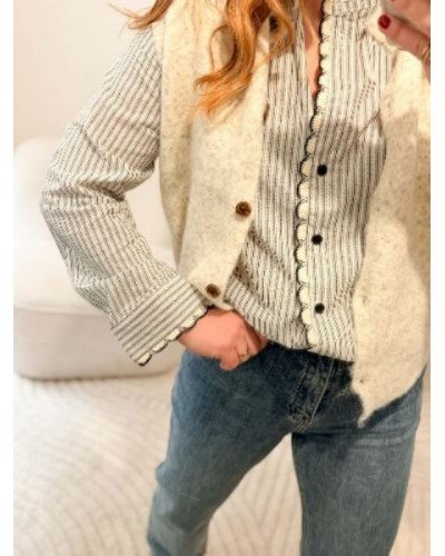 Blouse rayée Constance – Style élégant et livraison rapide