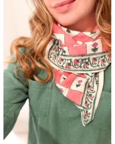 Foulards indiens en coton colorés – Accessoires légers et tendance