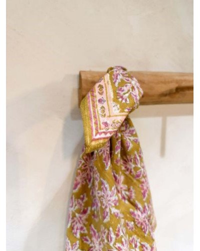 Foulard indien arya olive 60cm