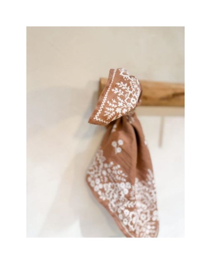 Foulard Mysore bandana Cannelle - 50cm