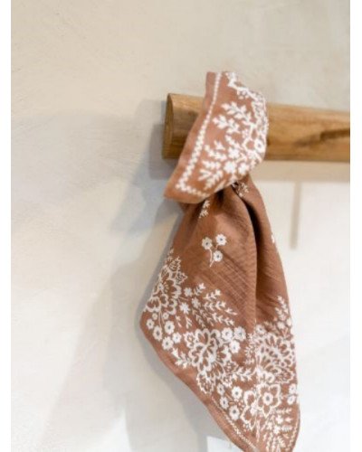 Foulard Mysore bandana Cannelle - 50cm