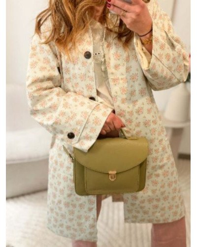 Imper long à fleurs - Capuche reversible