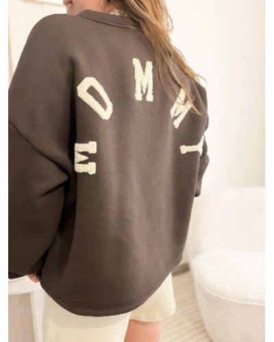 Sweat MOMMY - Marron