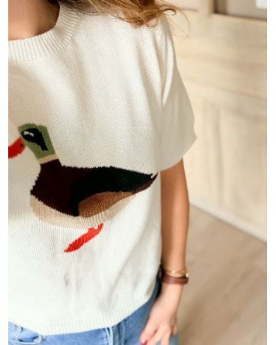 Pull canard crochet